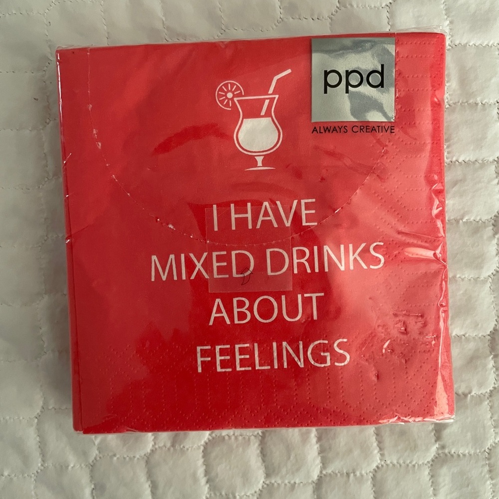 PPD Red Cocktail Napkins